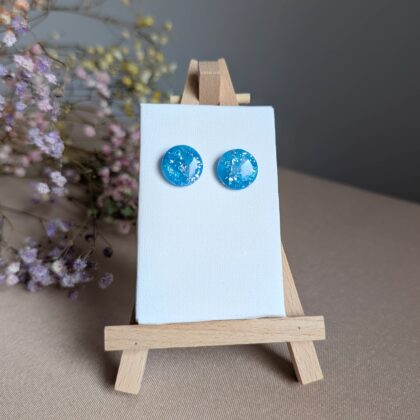 Morskie pastylki - Ręcznie robione kolczyki z modeliny