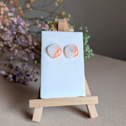 Biało-pomarańczowe sztyfty