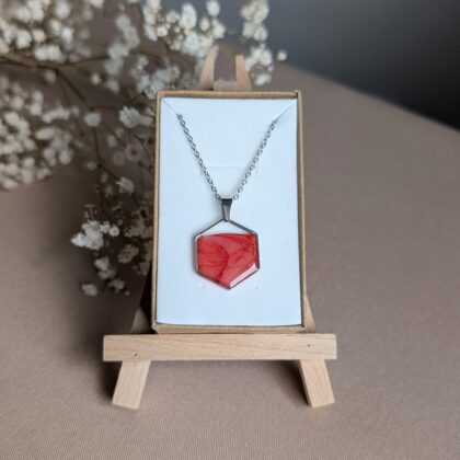 Czerwony sześcian - zawieszka