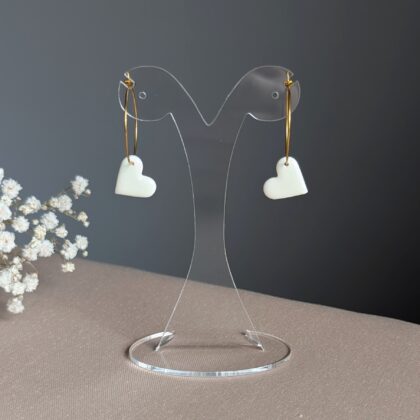 Serduszka z fioletowym blaskiem, wiszące